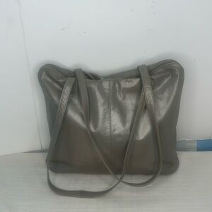 Latico Zip Around Leather Tote in grey leather
